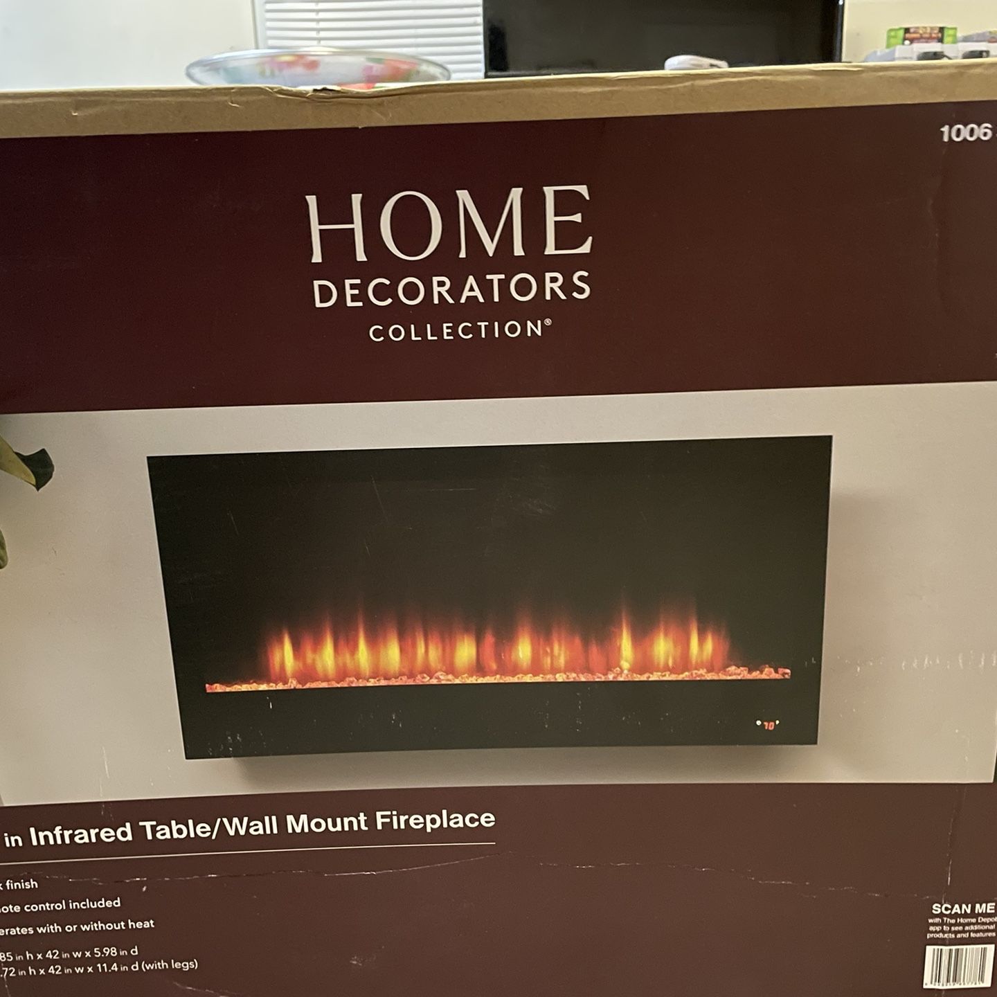 42 in Infrared Table/Wall Mount Fireplace for Sale in Yuma, AZ - OfferUp