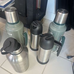 Stanley Thermos Bundle – 5 Pieces – Great Condition