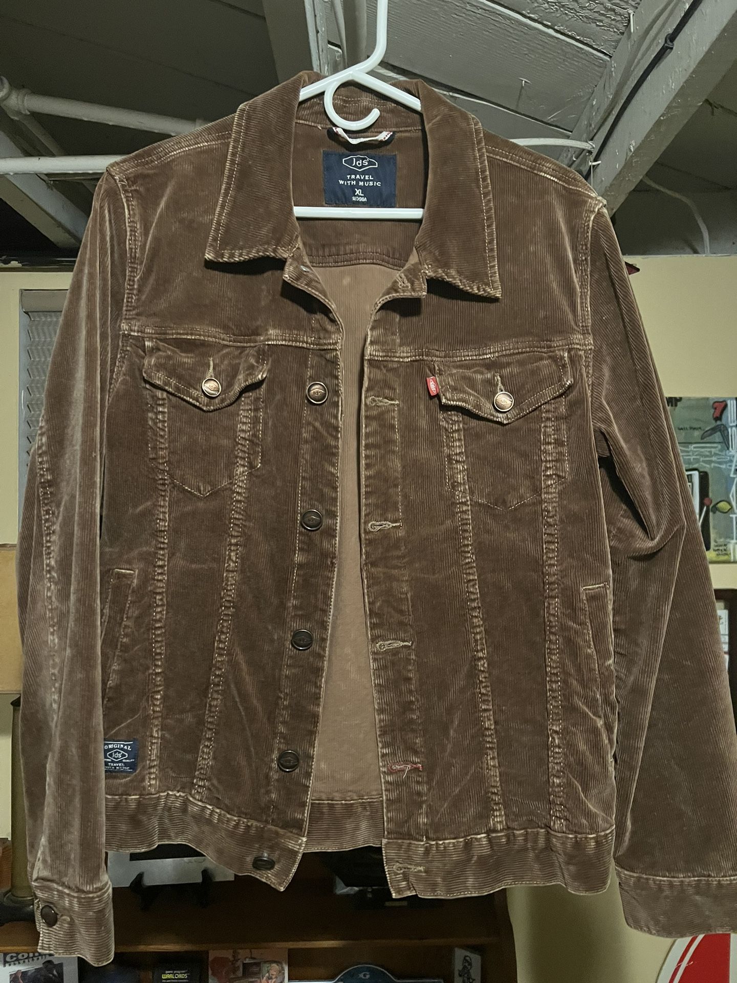 Women’s JDS Brown Cord Jean Jacket XL