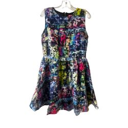 English Rose Colorful Mini Dress