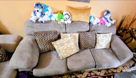 Sofa and Loveseat Set with cushions