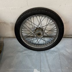 21 Inch Mini Drum Front Wheel W/new Tire 