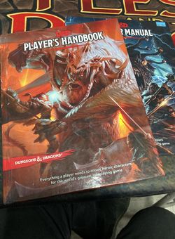 Dungeons and Dragons 5e Players Handbook and Monster Manual