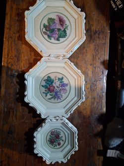 T . Eaton 1920's  petite needle point floral design .