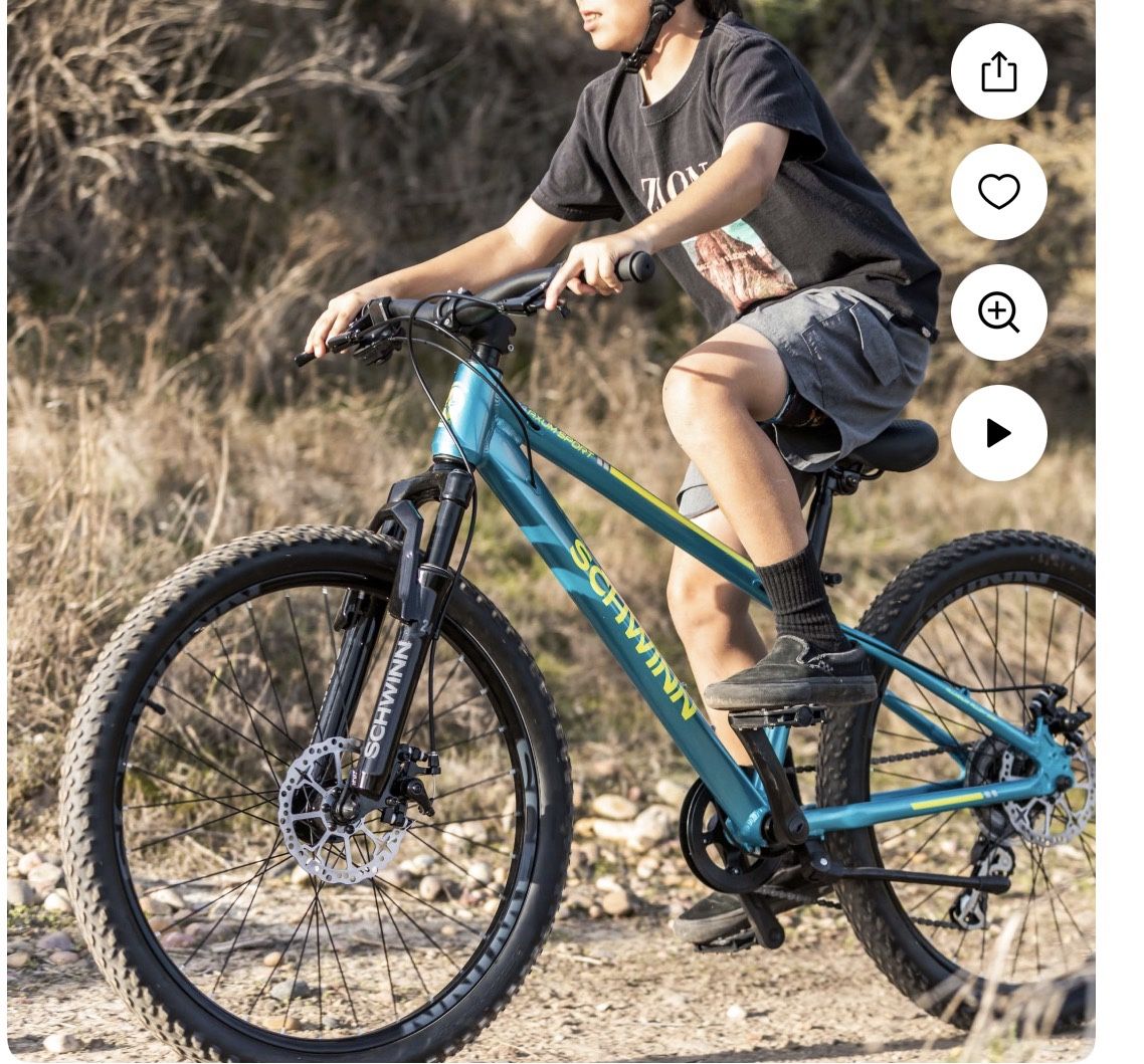 Schwinn Axum Sport Youth Unisex 24 Inch Mountain Bike