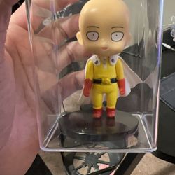 one punch man figure with box  