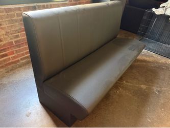 Single Restaurant Booth - Like New, Ebony Vinyl