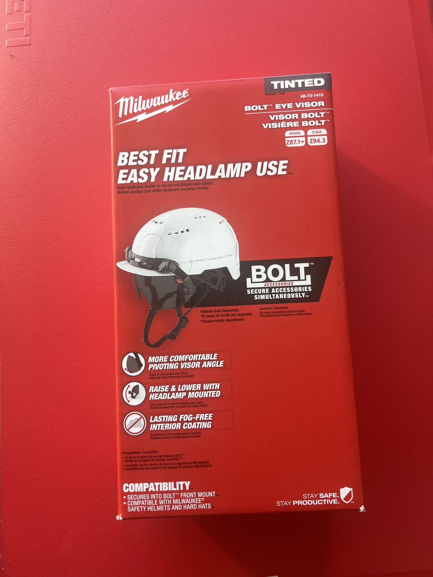 Tinted Bolt Eye Visor
