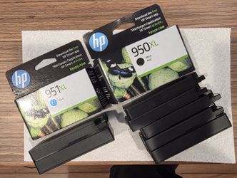 Genuine HP 950XL / 951XL Ink Cartridges – 7 Total, New & Used