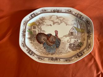 Barnyard King turkey platter