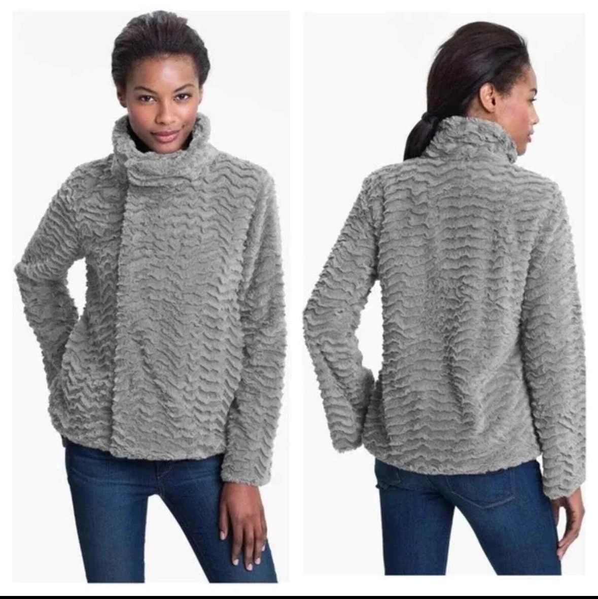 Patagonia Pelage XS GRAY FAUX FUR FLEECE Jacket