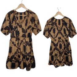 Rails Women’s Tan And Black Cotton Mini Dress Small