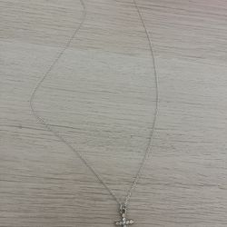 Silver Cross Necklace 