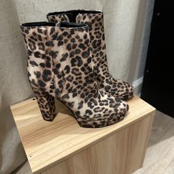 Leopard Boots By Jessica Simson Size 6.5 Brand New