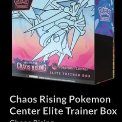 Pokemon Chaos Rising Pokemon Center ETB Elite Trainer Box