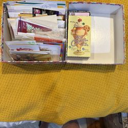 Assorted box of over 100 New blank Greeting Cards, Stationary for every occasion