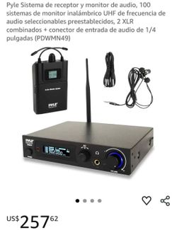 Sistema de receptor y monitor de sudio.. pyle