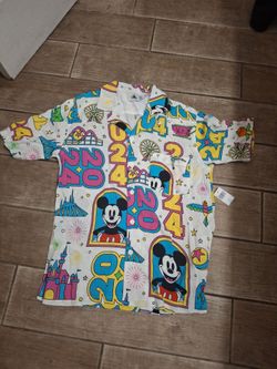 Disney Parks 2024 Mickey Mouse Button-Up Shirt