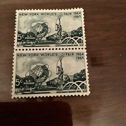 2 - Vintage Worlds Fair Stamps 1(contact info removed)