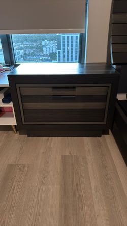 River Street Graphite Nightstand