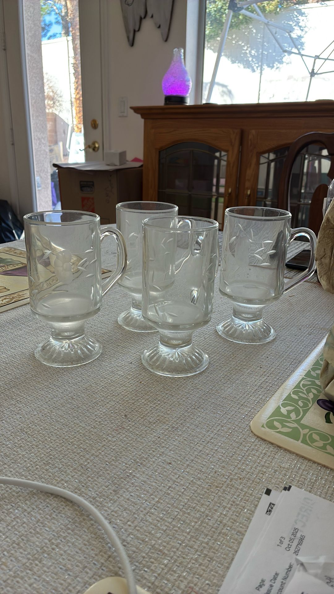 Princess House Heritage Crystal Irish Coffee Mug.