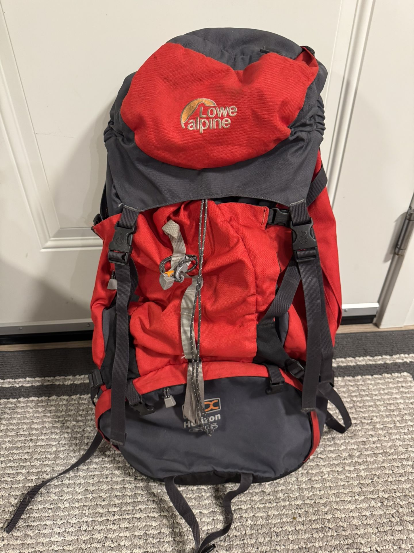 Lowe Alpine Powder Peak Red Air‑Cooled Hiking Backpack