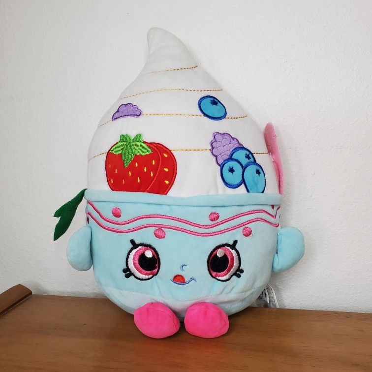 Shopkins Ice Cream Sundae Yo-chi Plush Stuffed Animal Soft 12" Large