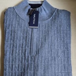 Brand New Blue Nautica Men's Sweater. Size Large