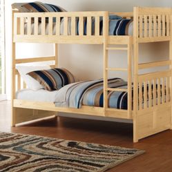 Twin Over Twin Bunk Bed With Mattresses No Credit Needed $10 Down 