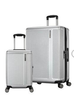 Samsonite Allston LTD 2-Piece Hardside Spinner Luggage Set - Silver - New Open Box