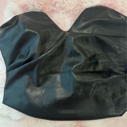 FASHION NOVA LEATHER CORSET TOP