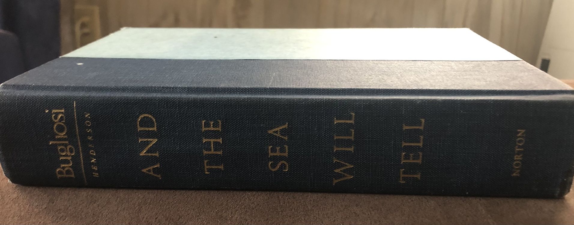 And The Sea Will Tell: Vincent Bugliosi 1991 1st Edition Hardcover Book GC