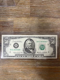 1985 $50 Star Note ⭐️ Federal Reserve Bill