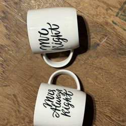 Mr Right & Mrs Always Right Husband And Wife Mugs