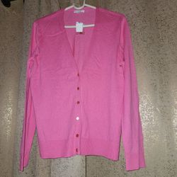 NY & COMPANY PINK CARDIGAN