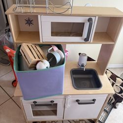 ikea play kitchen with working faucet 