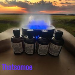 3 D Flame Aroma Diffuser With Fragrance Oils
