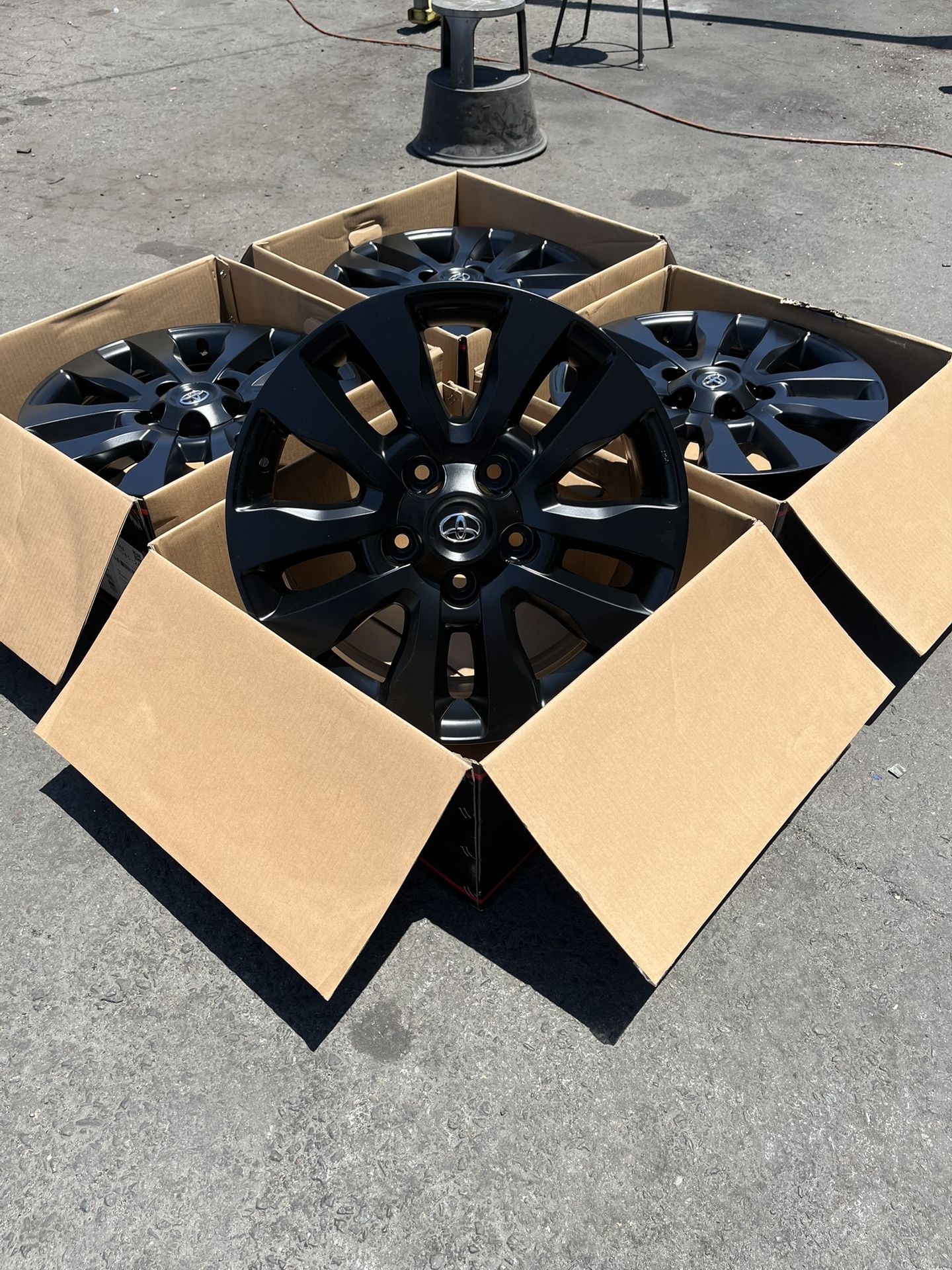 “20 Toyota Tundra Satin Black Rims/Wheels (Exchange available)
