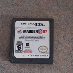 DS Game madden 07