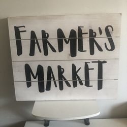 Rustic Farmhouse Farmers Market Decor 19 1/2.2 In Long By 15 1/2.4 In Tall