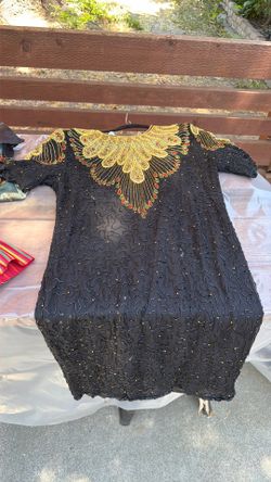 CeeCee vintage beaded dress