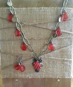 Various necklaces and earrings