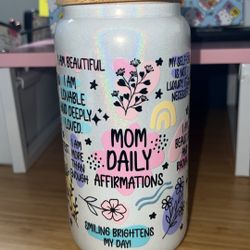 Mothers Day Glass Cup
