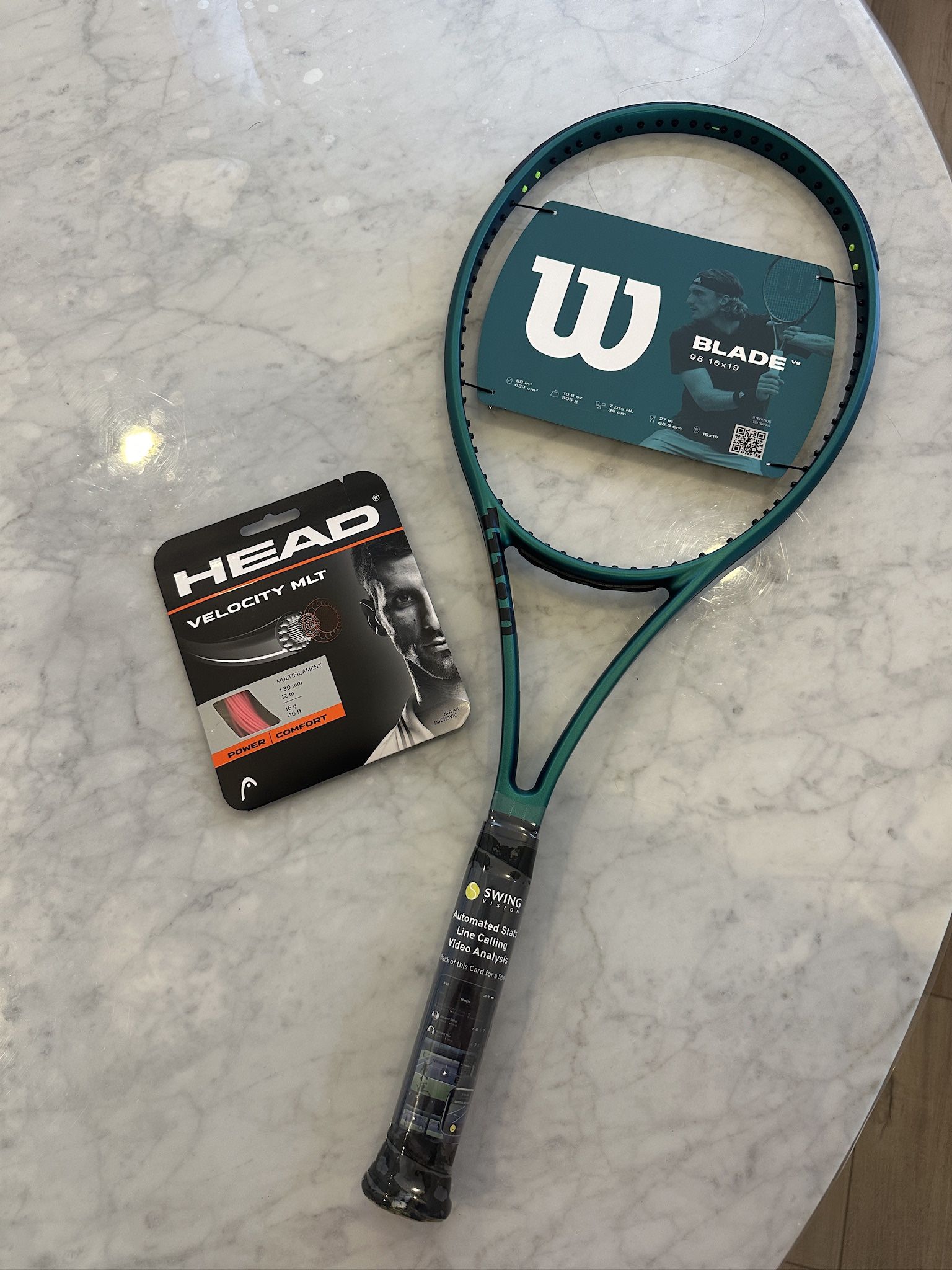 Brand new Wilson Blade Tennis Racket 98 v9 16x19 + String
