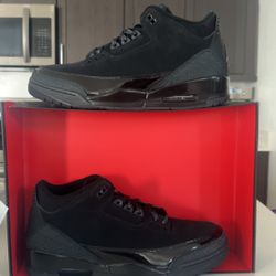 Air Jordan 3 Black Cat 2025 Mens Size 12