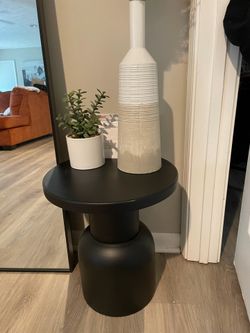Modern Black Accent Side Table