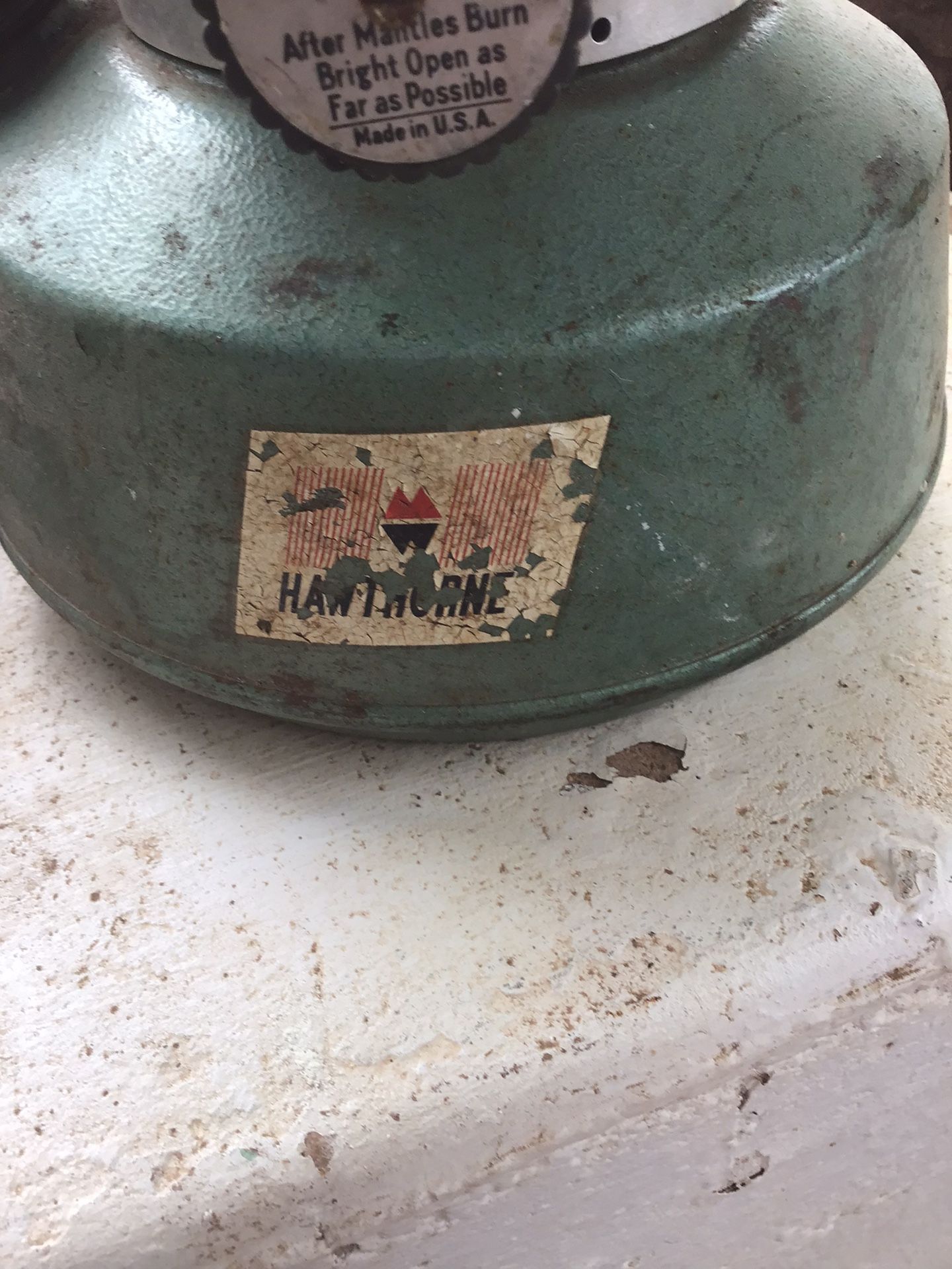 A vintage Hawthorne Kerosene Lantern Nice Hard To Find Piece