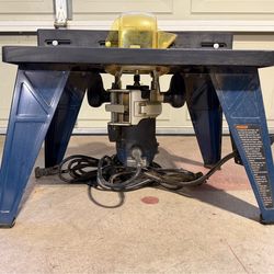 RYOBI portable table top router and table