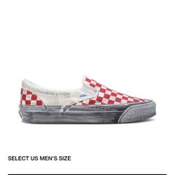 Vans Vault UA Distressed Checker Size 10.5 Without Original Box