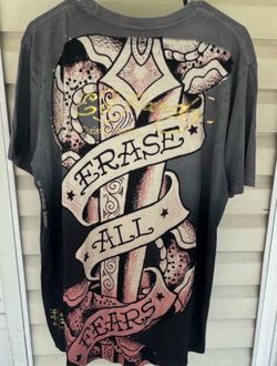 Vintage Ed hardy one of a kind  shirt it's a rare  shirt